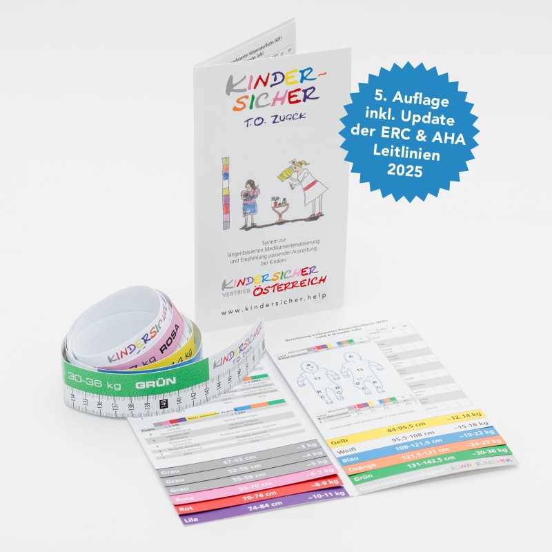 Kindersicher Österreich Dosierungshilfe Kindernotfall Rettungsdienst